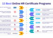 13 best online HR certificate programs.