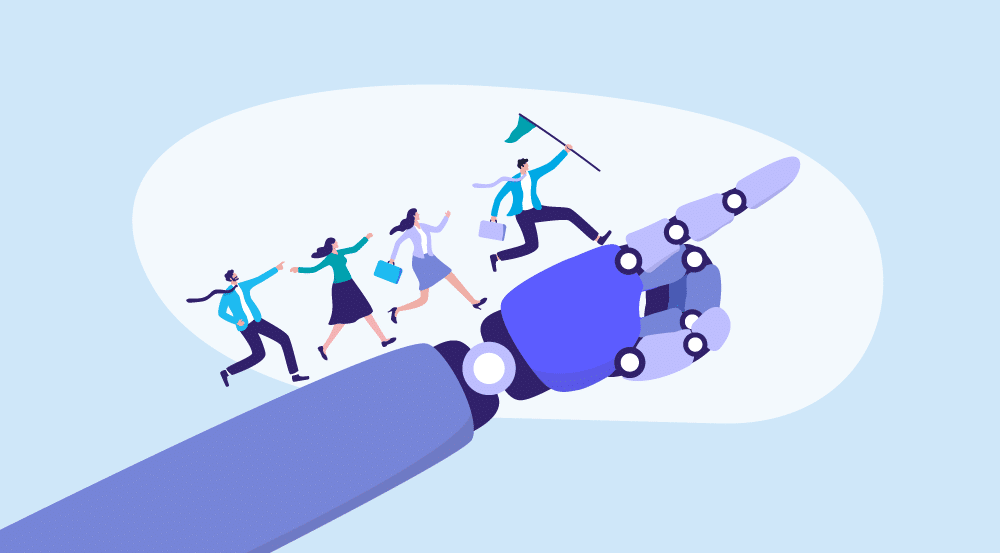 Conceptual depiction of AI for internal mobility