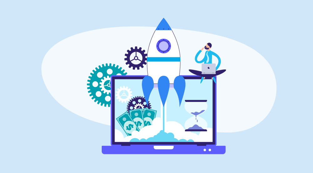 A conceptual idea of AI transformation in HR.