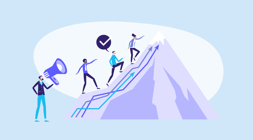 Conceptual illustration representing career coaching.