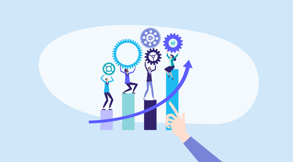 Conceptual representation of employee performance metrics.