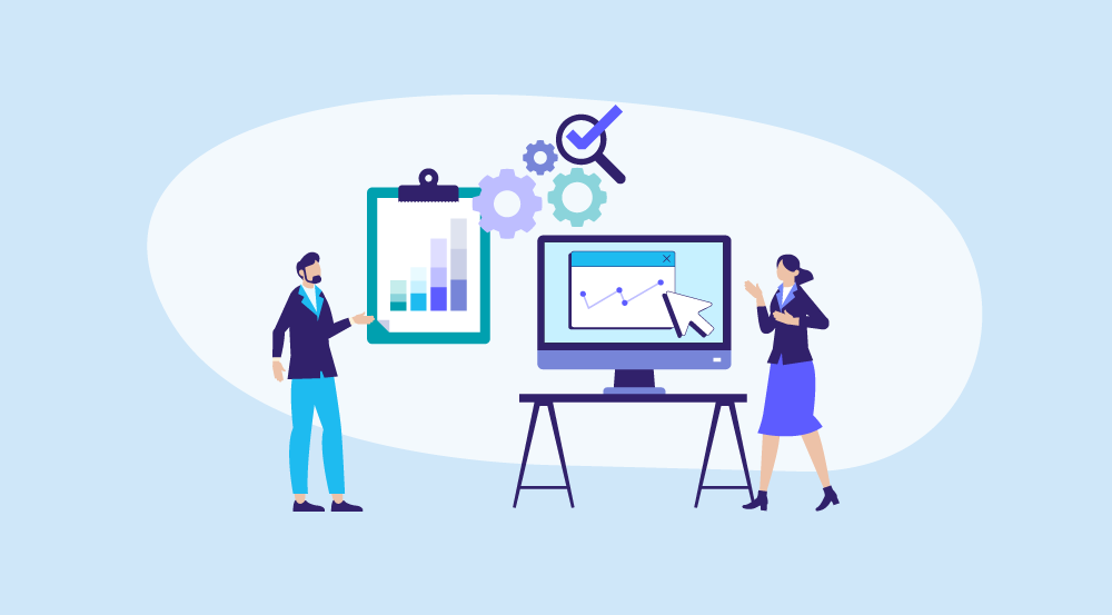 A conceptual representation of employee training metrics.