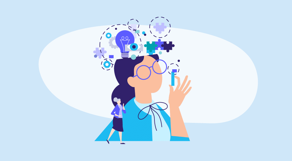 Conceptual illustration representing an HR skills assessment.
