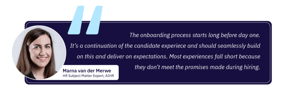 Marna van der Merwe: ''The onboarding process starts long before day one. It’s a continuation of the candidate experience and should seamlessly build on this and deliver on expectations. Most experiences fall short because they don’t meet the promises made during hiring.''
