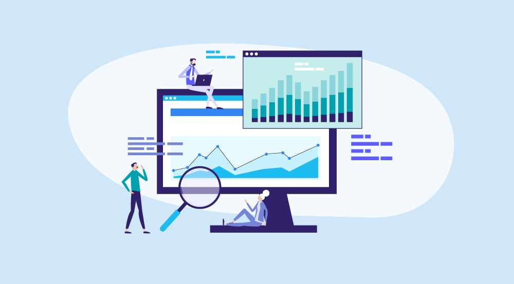 A conceptual idea of a people analytics dashboard.