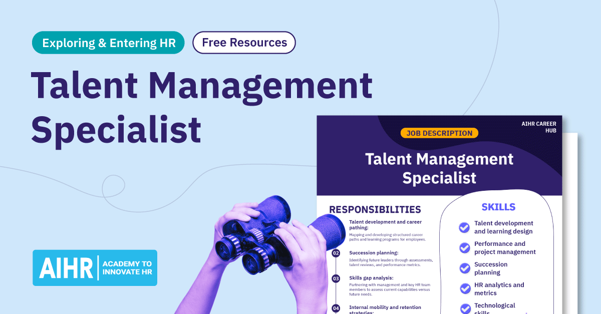 A conceptual idea of a talent management specialist.