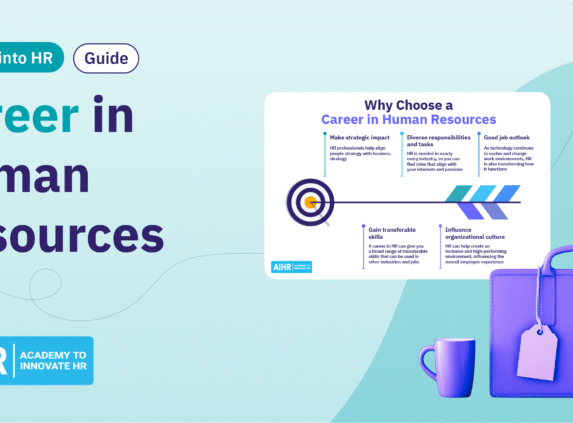 Guide cover about starting a career in human resources with reasons to choose HR.