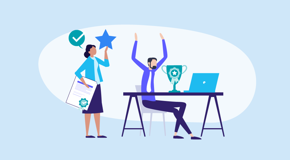 A conceptual idea of employee recognition ideas.
