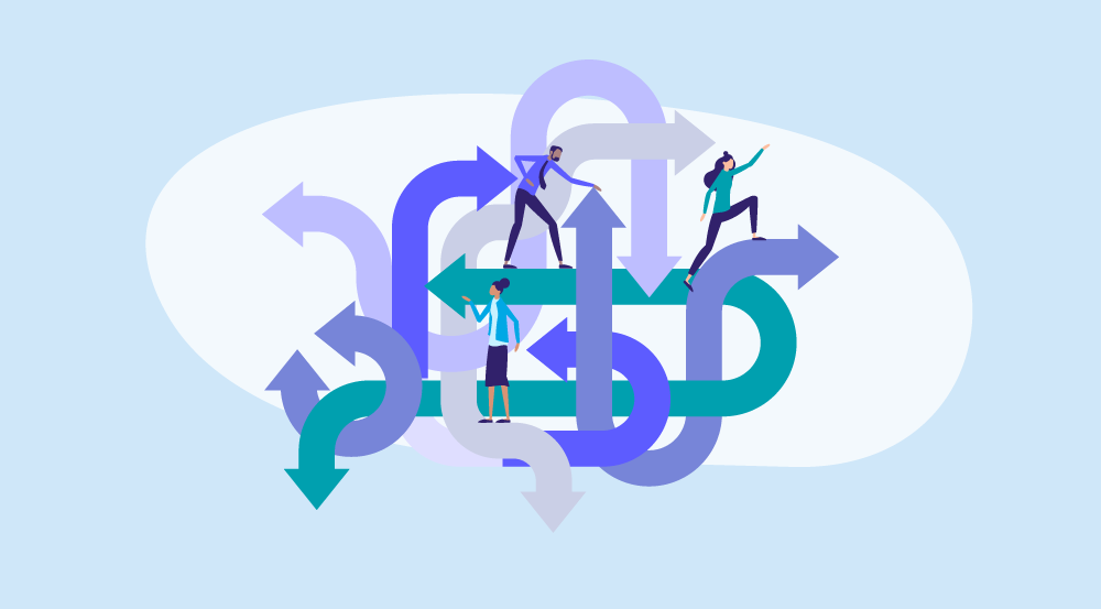 A conceptual representation of an hr process improvement.