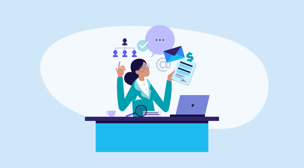 A conceptual representation of a Human Resources Director.