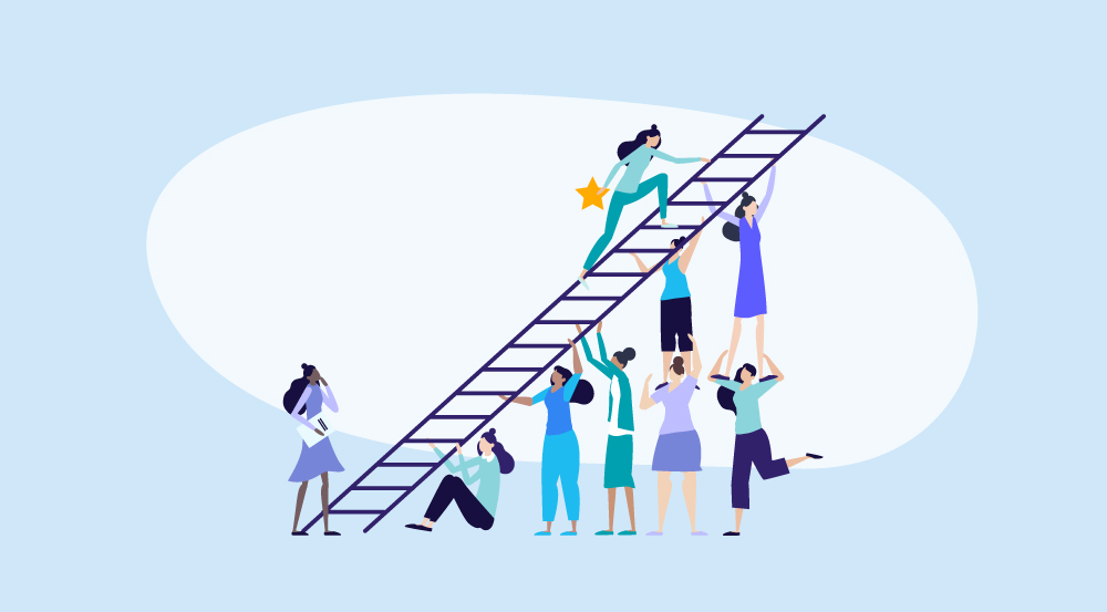 A conceptual representation of a Human Resource Management career.