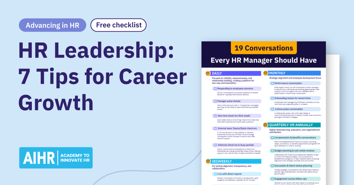 A conceptual idea of leadership in HR.