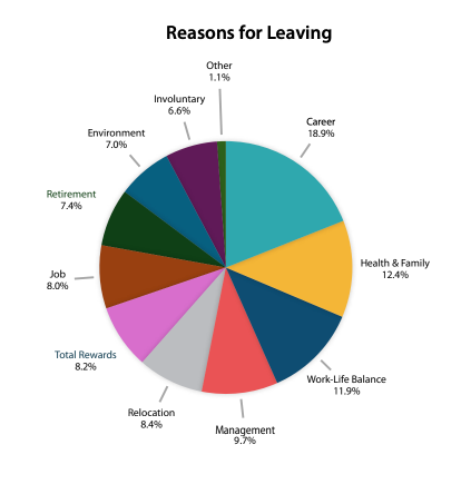 Reasons for leaving a job.