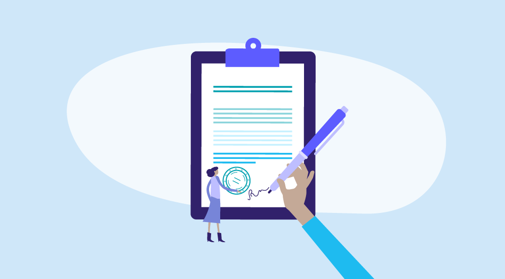 A conceptual idea of a termination letter template.