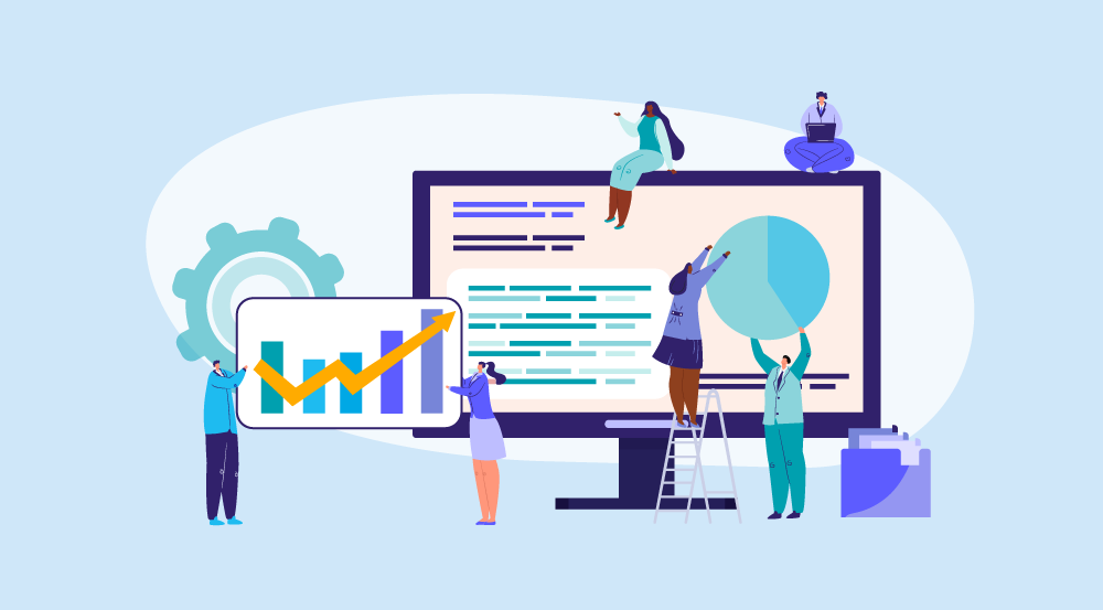 Conceptual illustration of HR analytics.